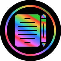 Pencil and paper Vector Icon