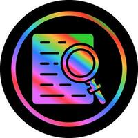 Document with magnifying glass Vector Icon