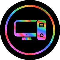 Desktop Computer Vector Icon