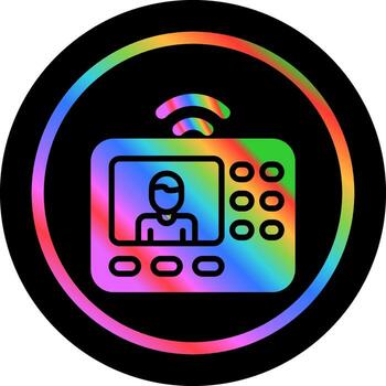 intercomunicador sistema vector icono