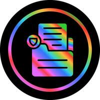 Document Protect Vector Icon