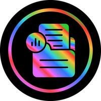 Document Analytics Vector Icon