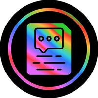 Document Insert Comment Vector Icon