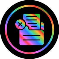 Document Rejected Vector Icon