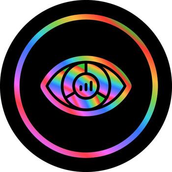 icono de vector de visualización de datos