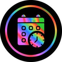 Calender Clock Vector Icon