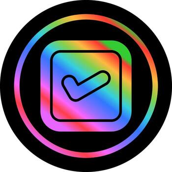 icono de vector de casilla de verificación