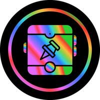 Thumbtack with tablet Vector Icon