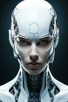 AI in humanoid head photo