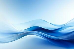 Blue background with blurred motion abstract design and widescreen format photo