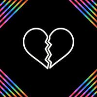 Broken Heart Vector Icon