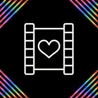 Love story movie Vector Icon