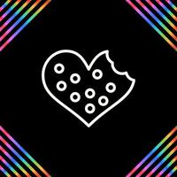 Heart shaped cookies Vector Icon