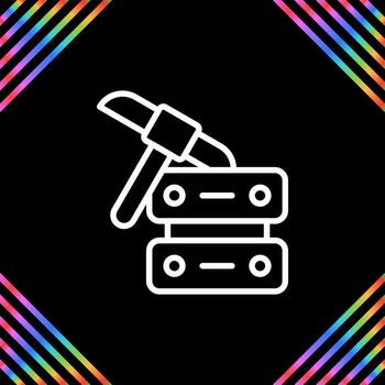 icono de vector de minería de datos