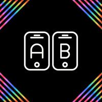 A B Testing Vector Icon