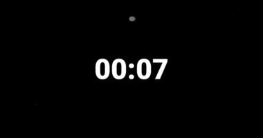 speciaal klok 10 tweede countdown animatie timer aftellen. countdown 10 seconde. tien tweede countdown minimaal en modern animatie. 4k uhd video