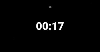 Besondere Uhr 20 zweite Countdown Animation Timer Countdown. Countdown 20 zweite. zehn zweite Countdown minimal und modern Animation. 4k uhd video