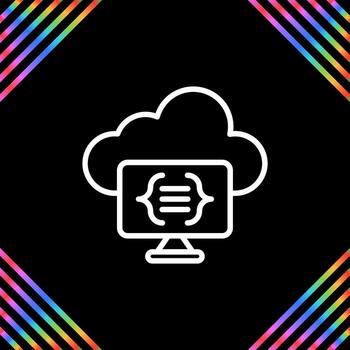 Serverless Computing Vector Icon