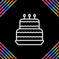 Birthday cake Vector Icon