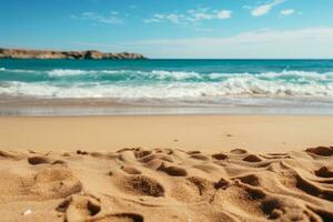 Empty sea and beach background photo