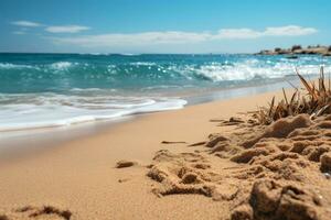 sea and blue sky background. photo