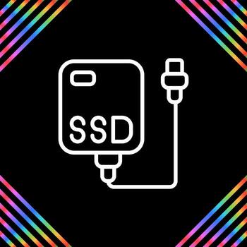 externo ssd vector icono