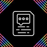 Document Insert Comment Vector Icon