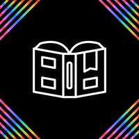 Open book with bookmark Vector Icon