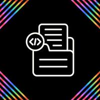 Document Insert Code Vector Icon
