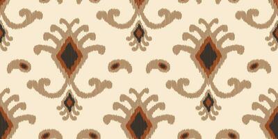 seamless ikat pattern. Design for carpet, wallpaper, clothing, wrapping, fabric, cover, textile vector