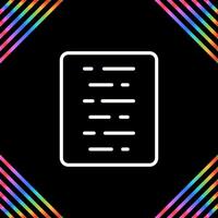 Document Align Center Vector Icon
