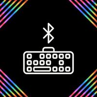 Bluetooth Keyboard Vector Icon