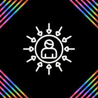 usuario centrado diseño vector icono