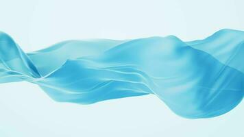 Flowing cloth background, 3d rendering. video