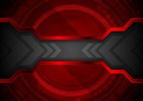 Technology abstract background with gear shape and arrows vector