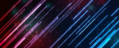 Futuristic technology neon abstract background vector