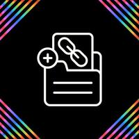 Document Insert Link Vector Icon