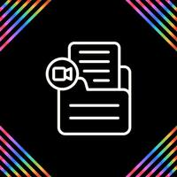 Document Insert Video Vector Icon