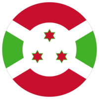 Burundi flag in circle. Flag of Burundi round shape png