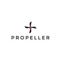 Simple Propeller Logo Design Template vector
