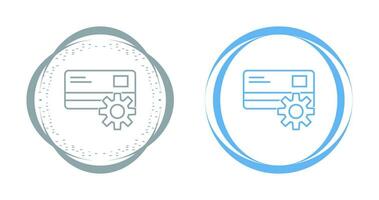 icono de vector de configuración de pago