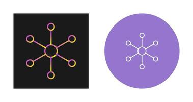 icono de vector de estructura molecular