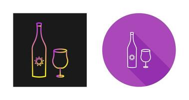 Goblet and Wine Vector Icon