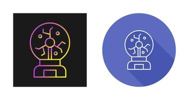 icono de vector de bola de plasma