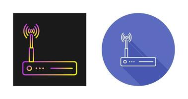 icono de vector de enrutador