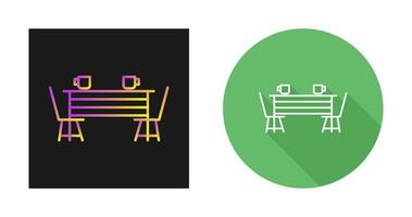 Dining Table Vector Icon