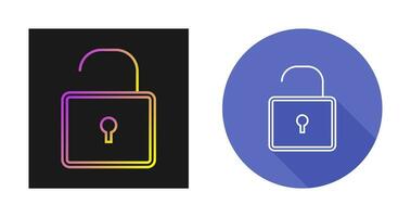 Open Lock Vector Icon Vector Icon