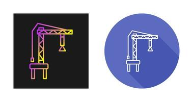 Harbor Crane Vector Icon