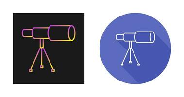 Telescope on Stand Vector Icon