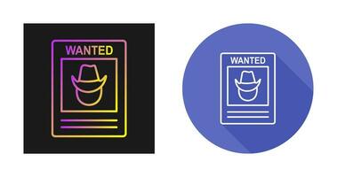 Wanted Poster Vector Icon